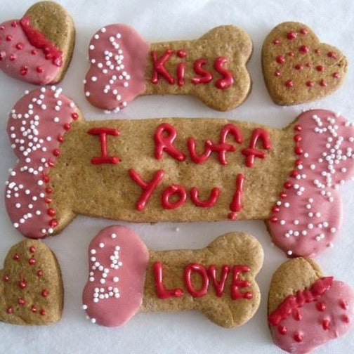 Valentine s Day Dog Cookies Package K9 Special Delights